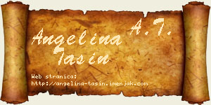 Angelina Tašin vizit kartica